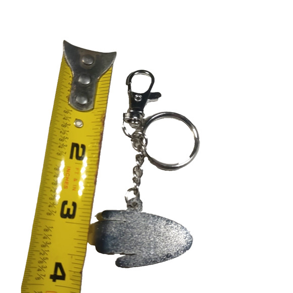 Bud Light Beer Keychain Purse Clip Silver Tone Blue Party - Picture 4 of 4